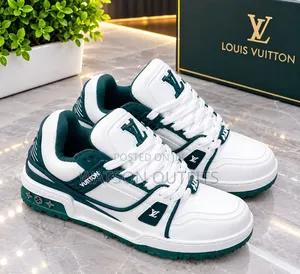 LV-4 Coloured Design Men's Leather Shoes
