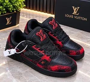 LV-4 Coloured Design Men's Leather Shoes
