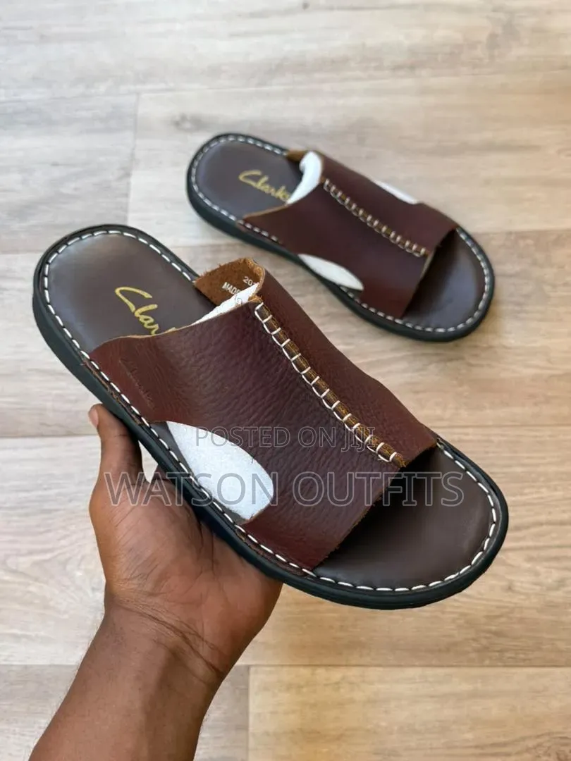 Clarks-2 Colours-4 Design Men's Leather Sandals
