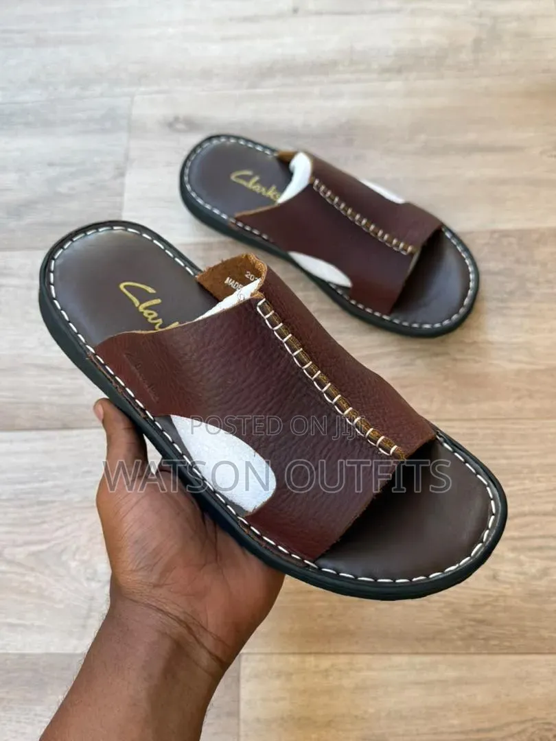 Clarks-2 Colours-4 Design Men's Leather Sandals