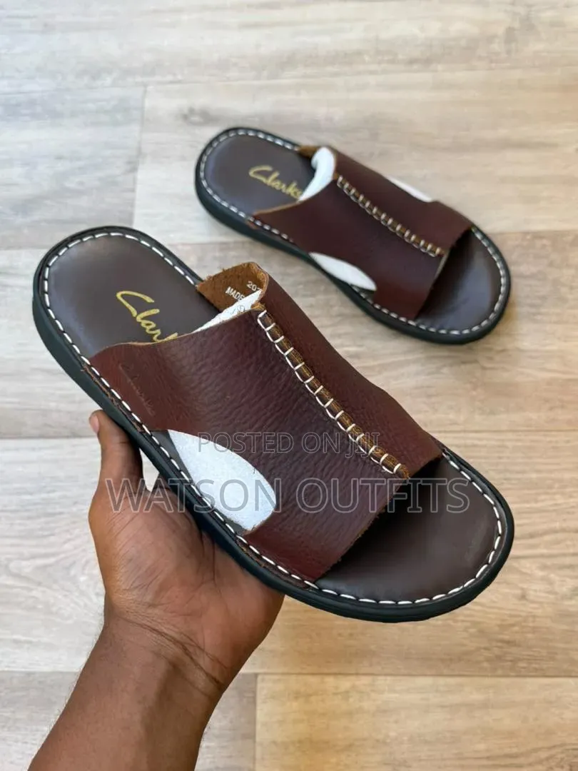 Clarks-2 Colours-4 Design Men's Leather Sandals