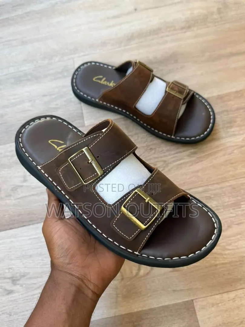 Clarks-2 Colours-4 Design Men's Leather Sandals