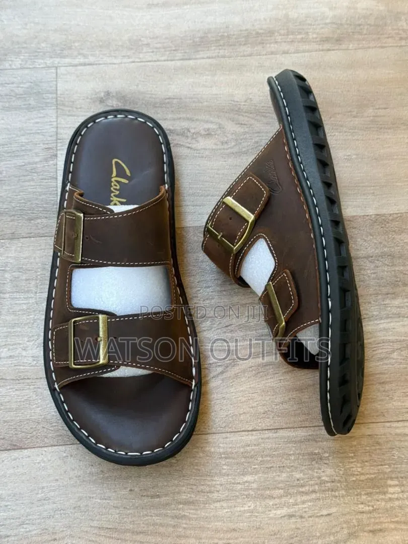 Clarks-2 Colours-4 Design Men's Leather Sandals