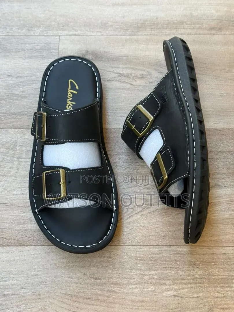 Clarks-2 Colours-4 Design Men's Leather Sandals