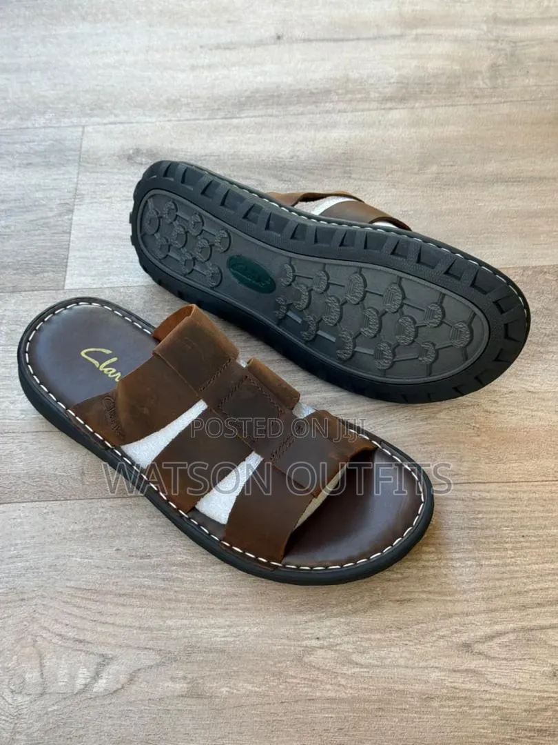 Clarks-2 Colours-4 Design Men's Leather Sandals