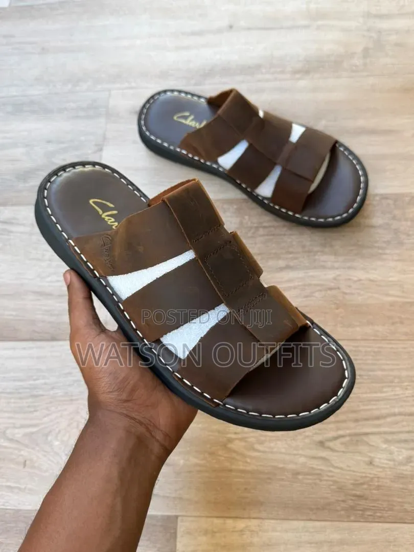 Clarks-2 Colours-4 Design Men's Leather Sandals