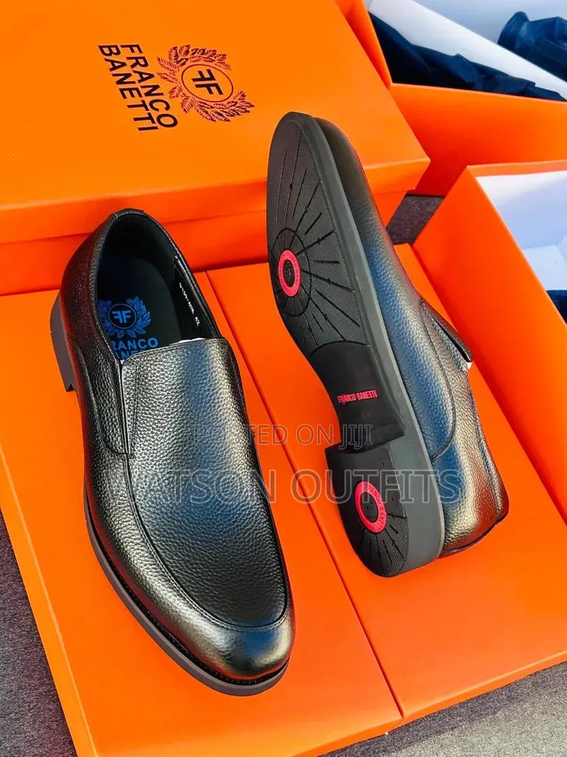 Franco Banneti-2 Colours Design Men's Leather Shoes