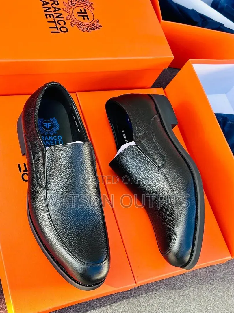 Franco Banneti-2 Colours Design Men's Leather Shoes