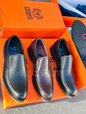 Franco Banneti-2 Colours Design Men's Leather Shoes