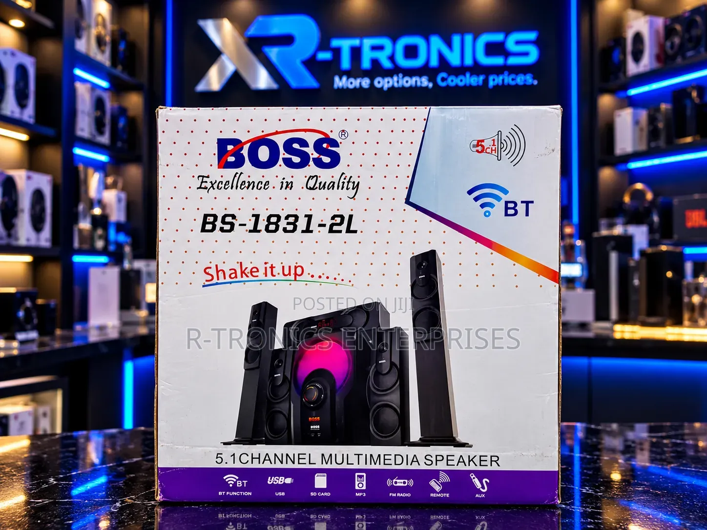 BOSS BS-1831-2L – 5.1-Channel Multimedia Speakers