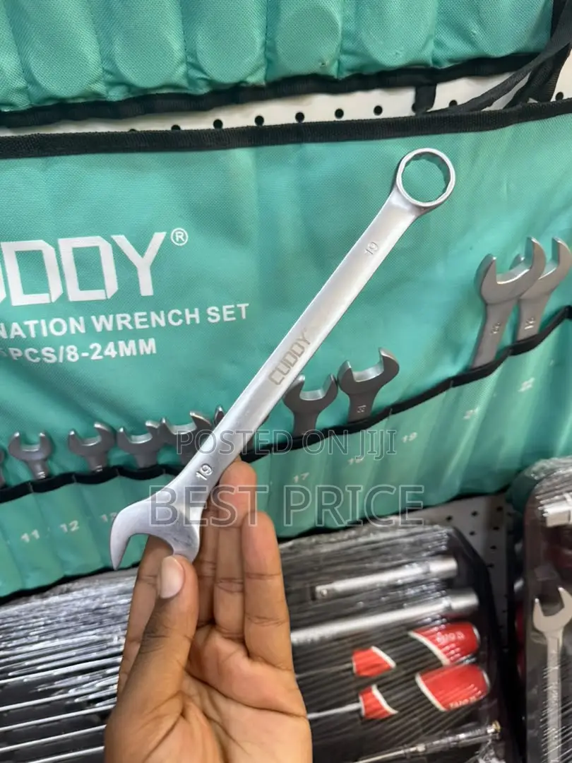 CUDDY 15-Piece Combination Wrench Set (8–24mm)