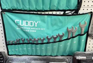 CUDDY 15-Piece Combination Wrench Set (8–24mm)