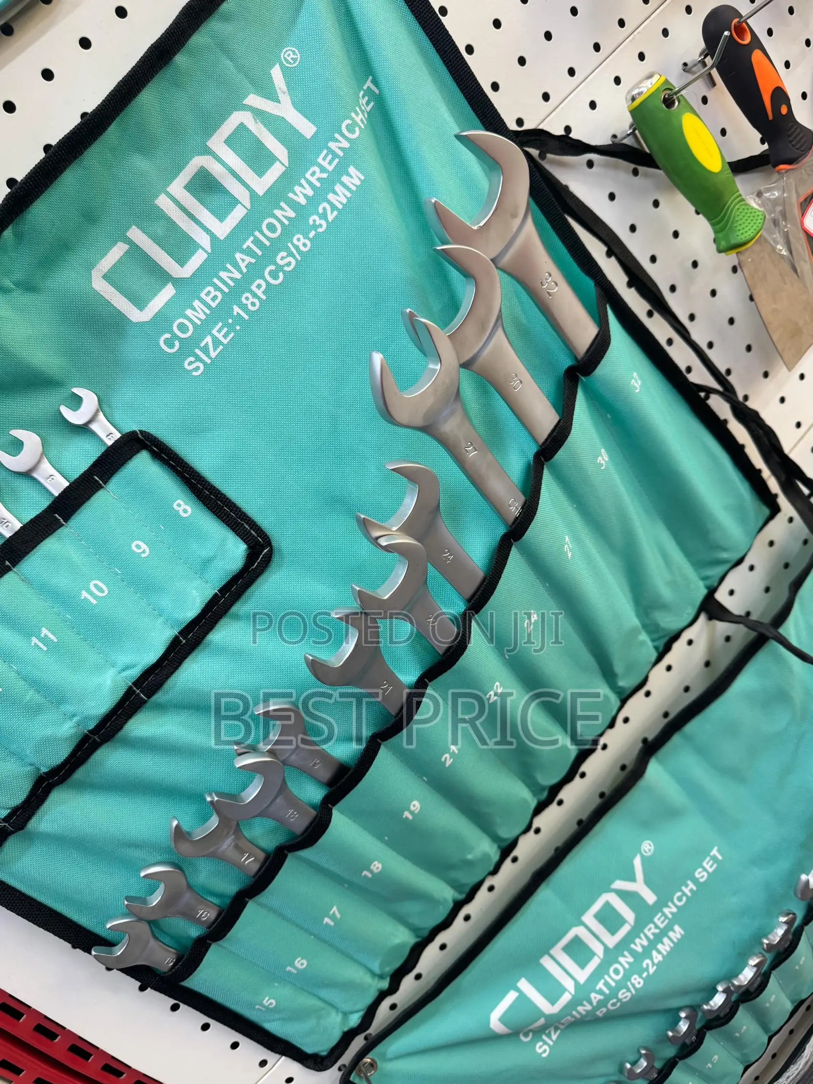 CUDDY 18-Piece Combination Wrench Set (8–32mm)