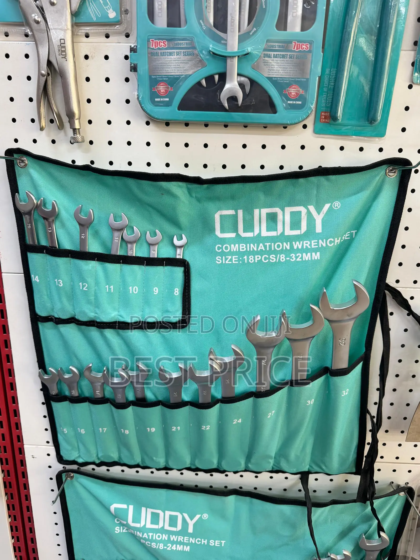 CUDDY 18-Piece Combination Wrench Set (8–32mm)