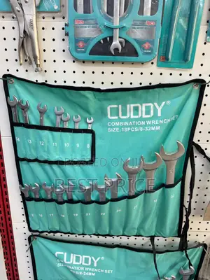 CUDDY 18-Piece Combination Wrench Set (8–32mm)