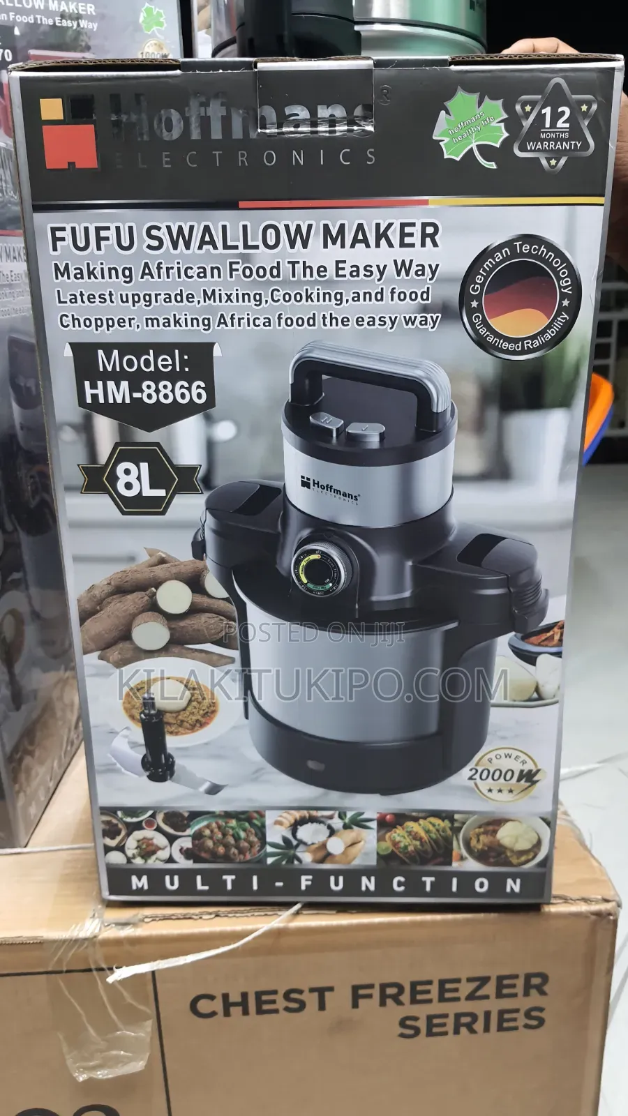 Hoffman 8l/2000w Automatic Fufu/Swallow Maker