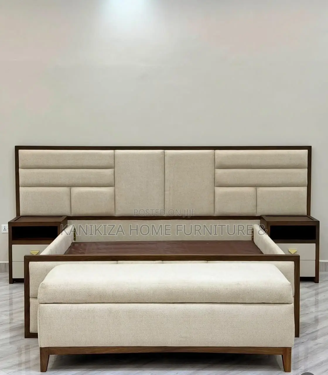 Airbnb Bed Hardwood Mixer Bedsofa Ya 5/6 Na Bedside Zake Na Bench Lake