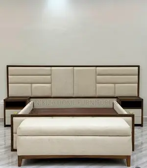 Airbnb Bed Hardwood Mixer Bedsofa Ya 5/6 Na Bedside Zake Na Bench Lake