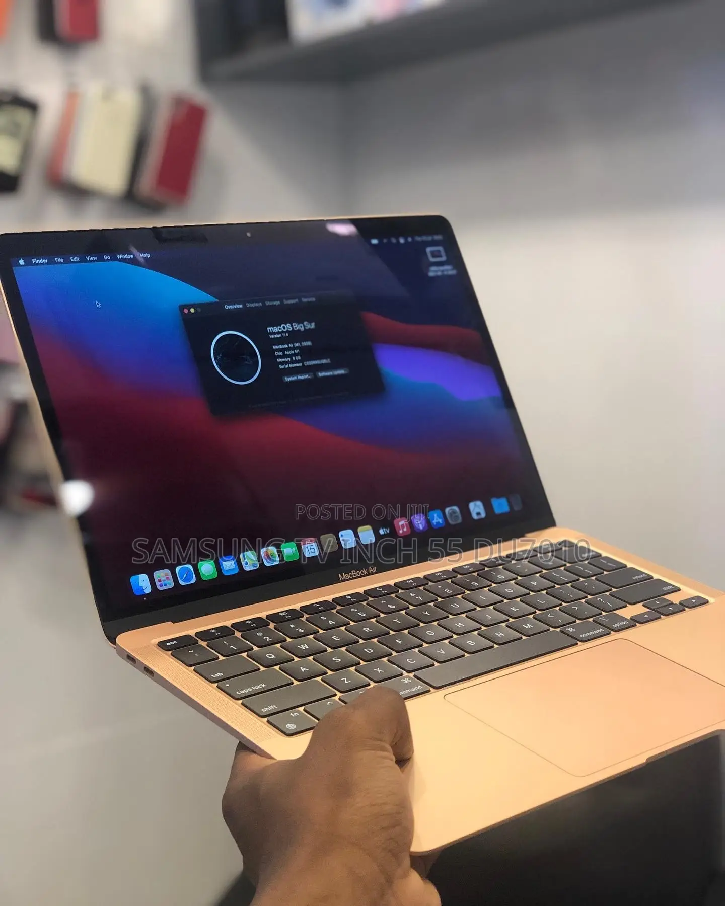 Laptop Apple MacBook Air 2020 M1 8GB Apple M1 SSD 256GB