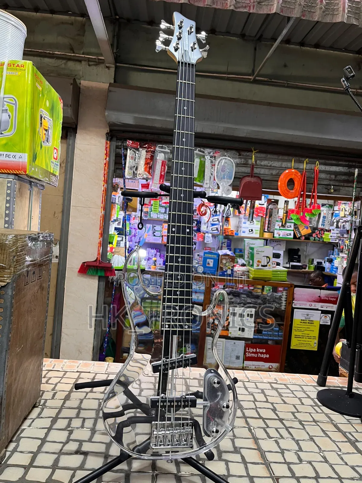 Ibanez Acrylic Bass Guitar