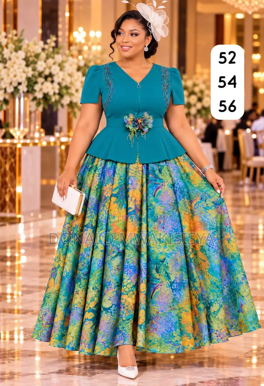 *Turkey Maxi Dress - Floral Peplum Edition
