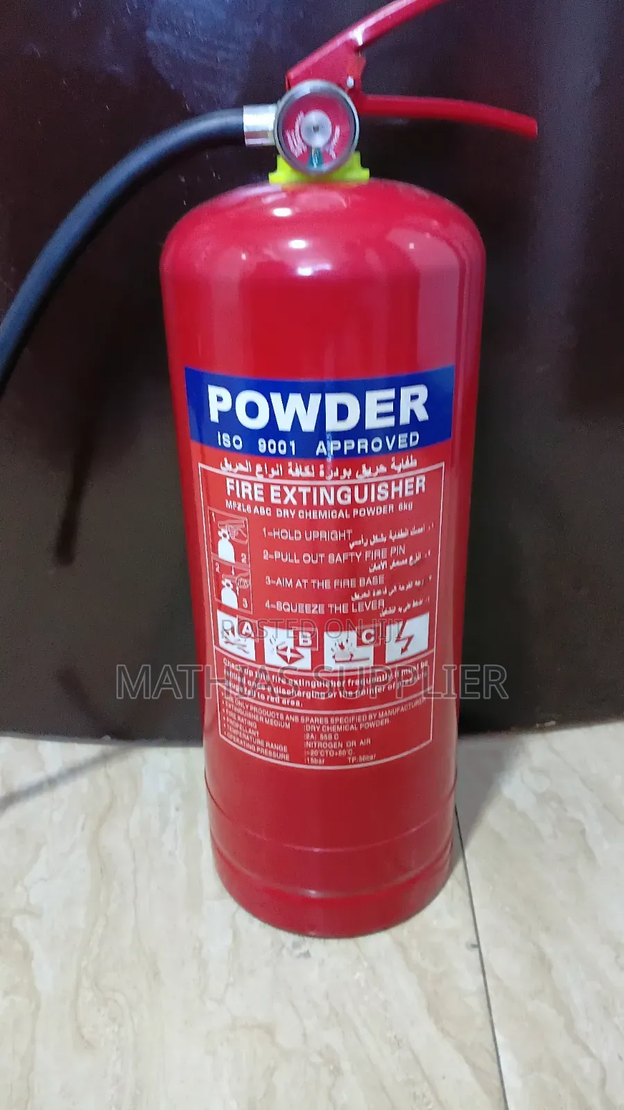 Dry Chemical Powder Fire Extinguisher 6kg