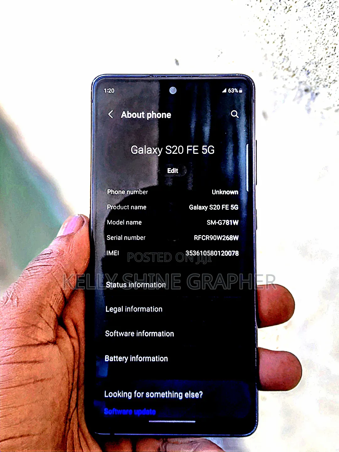 Samsung Galaxy S20 Ultra 5G 128 GB Blue