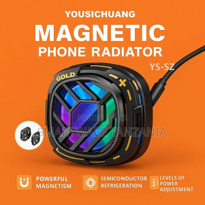Yousichuang Magnetic Phone Radiator With RGB Lighting Effects, YS-S2