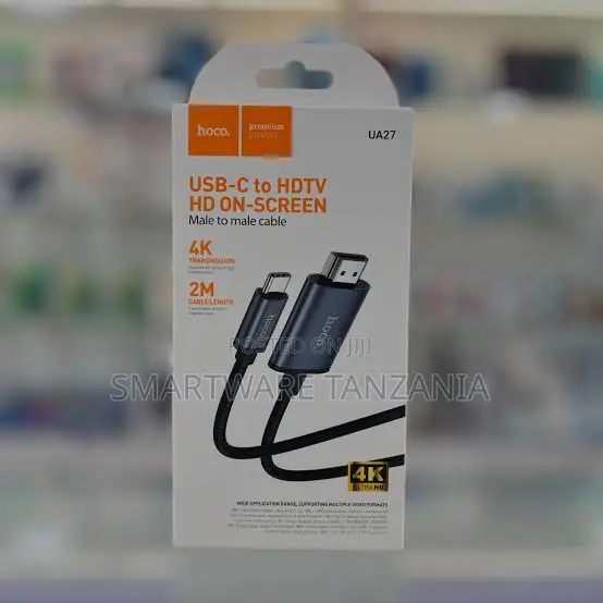 Hoco USB-C to HDMI Male to Male Cable, 2M Length, 4K Resolution
