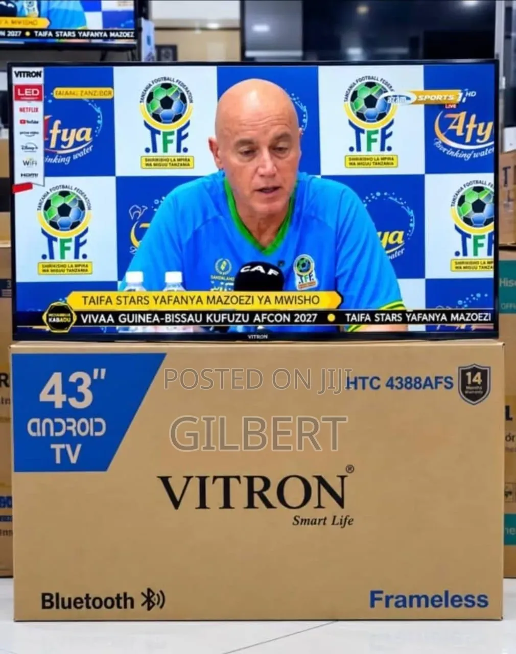 Vitron TV 43 Smart Android Zipo Dukani Kwetu