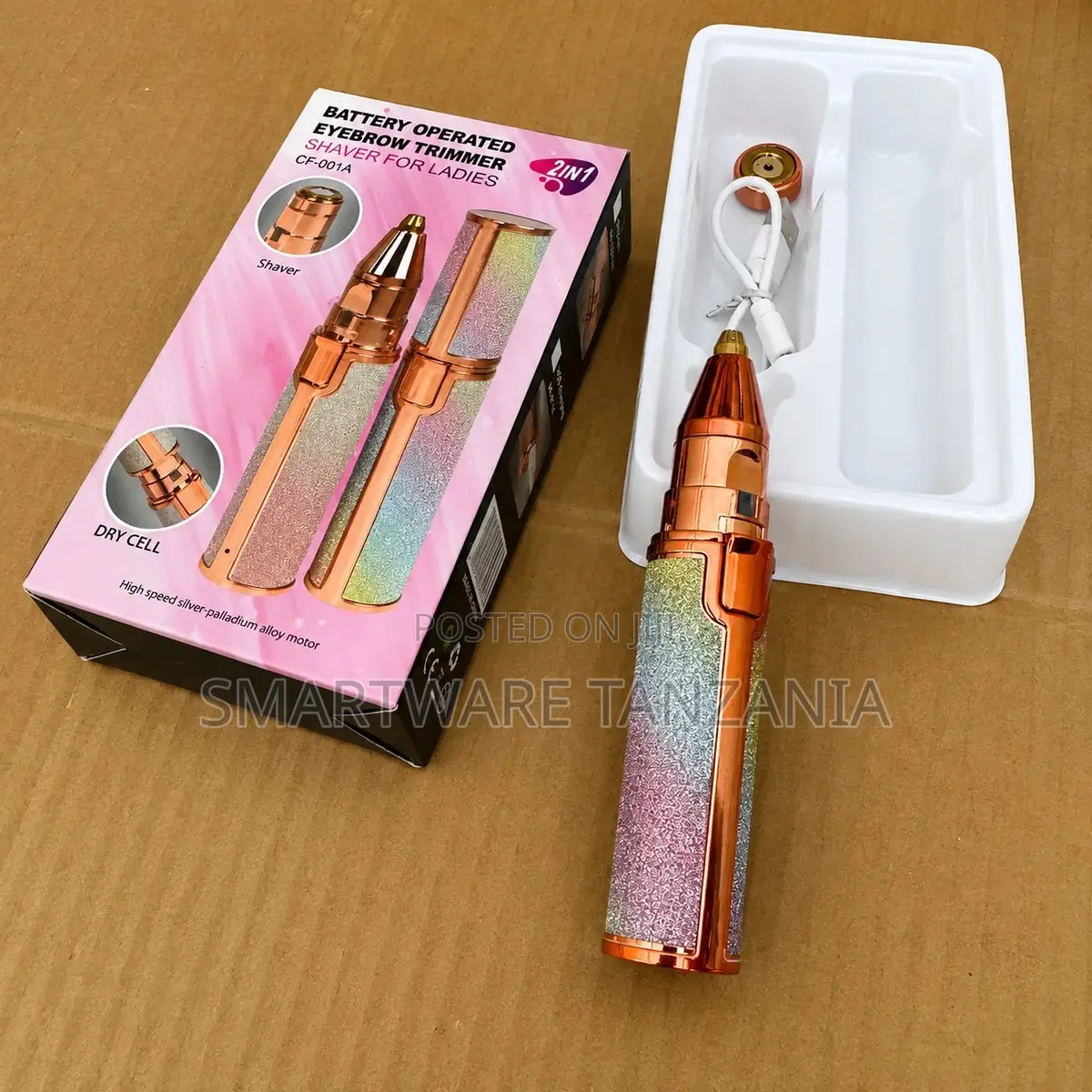 Battery Operated Eyebrow Trimmer Shaver for Ladies, 2-in-1 Design ...