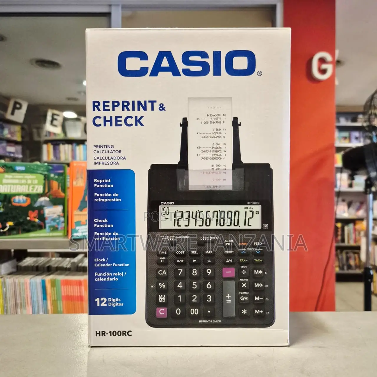 Function Casio CASIO HR-100RC Printing Calculator 12 Digits, Reprint & Check Function ...