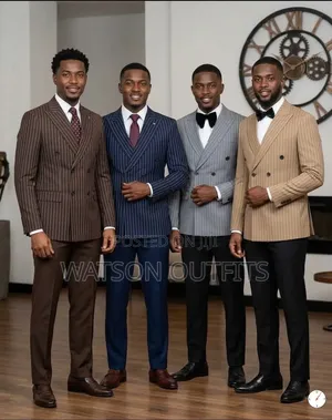 Beautiful Line Stripes Men's Suits New and Original