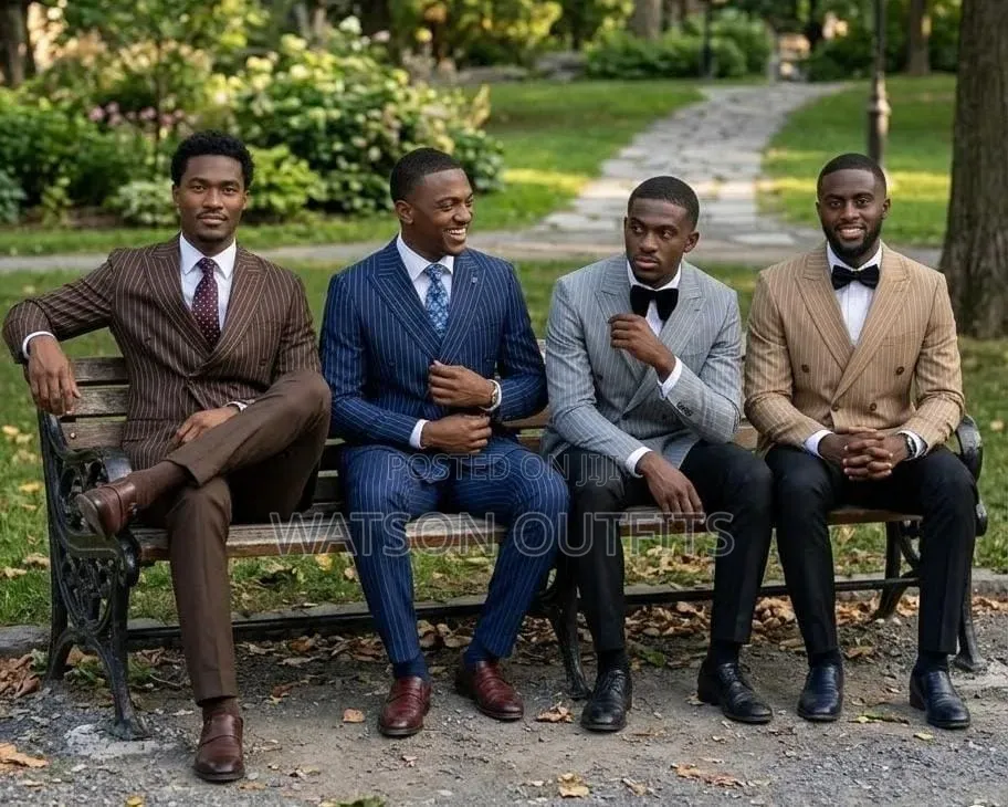 Beautiful Line Stripes Men's Suits New and Original