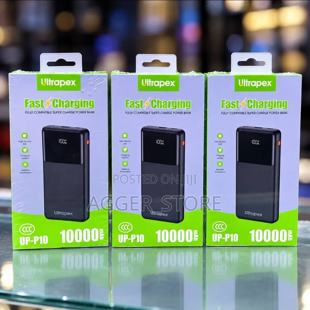 Ultrapex UP-P10 Fast-Charging Portable Power Bank With a 10,000mAh