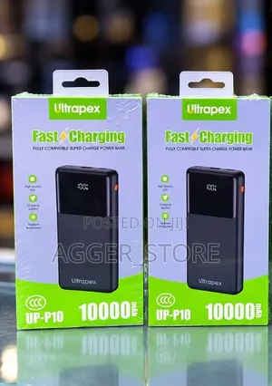 Ultrapex UP-P10 Fast-Charging Portable Power Bank With a 10,000mAh