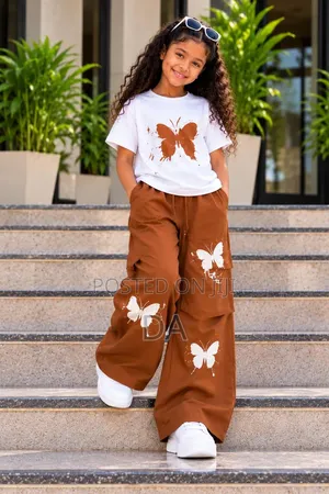 Girls Two Piece Butterfly Set
