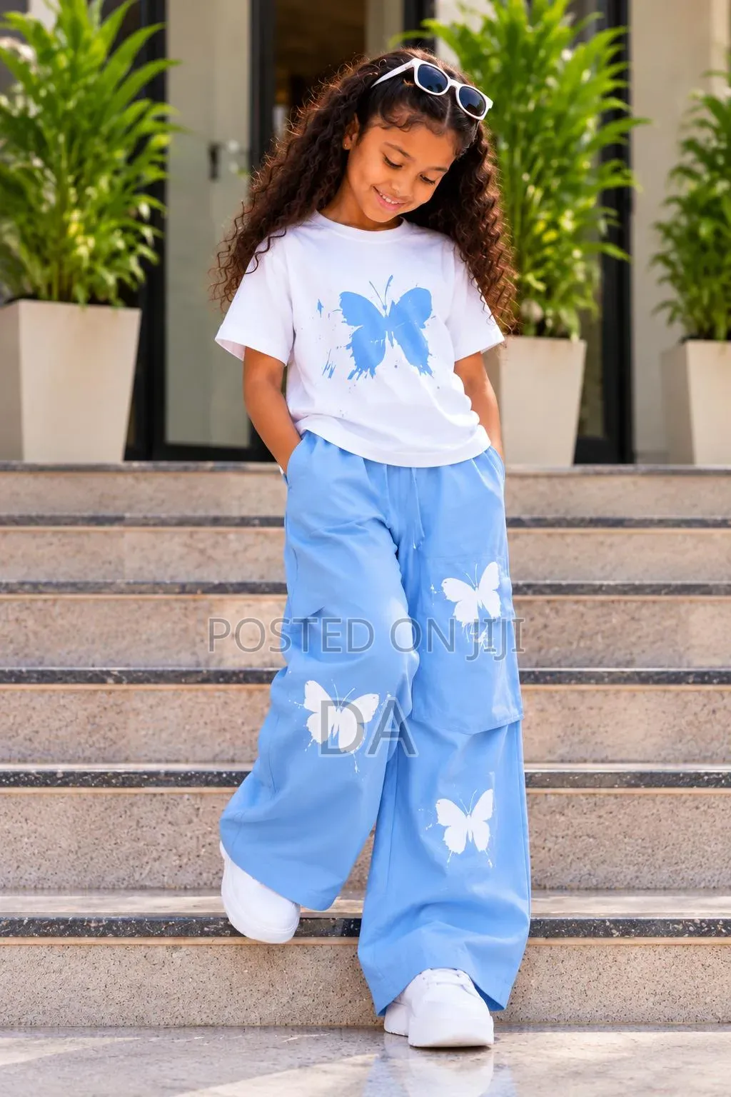 Girls Two Piece Butterfly Set