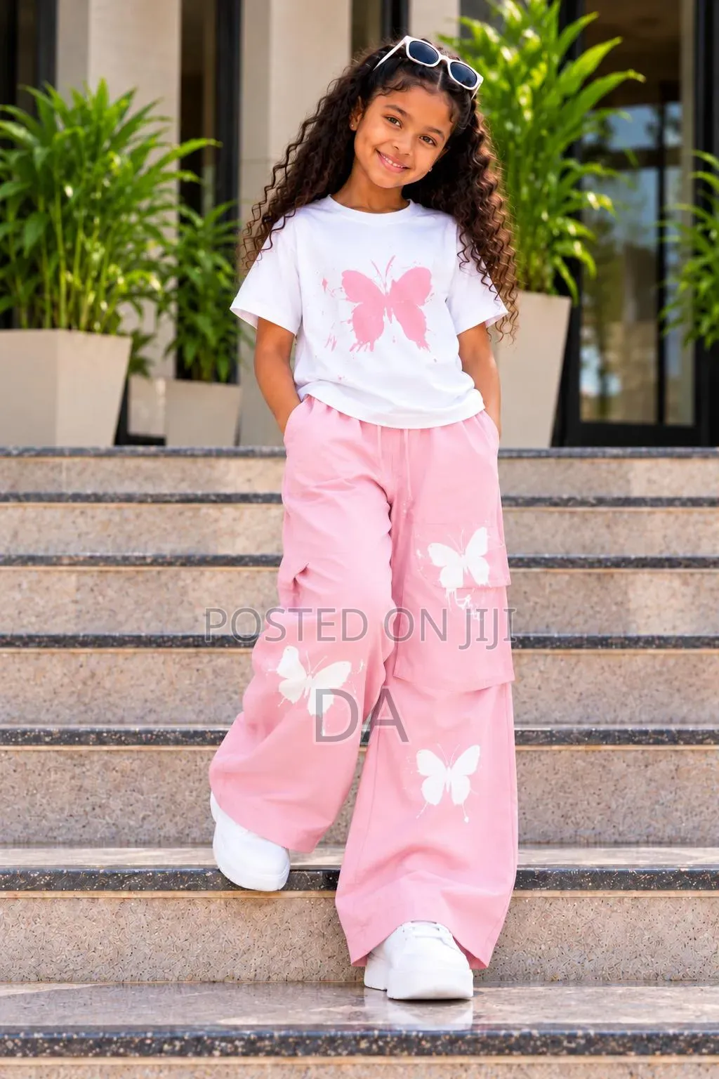 Girls Two Piece Butterfly Set