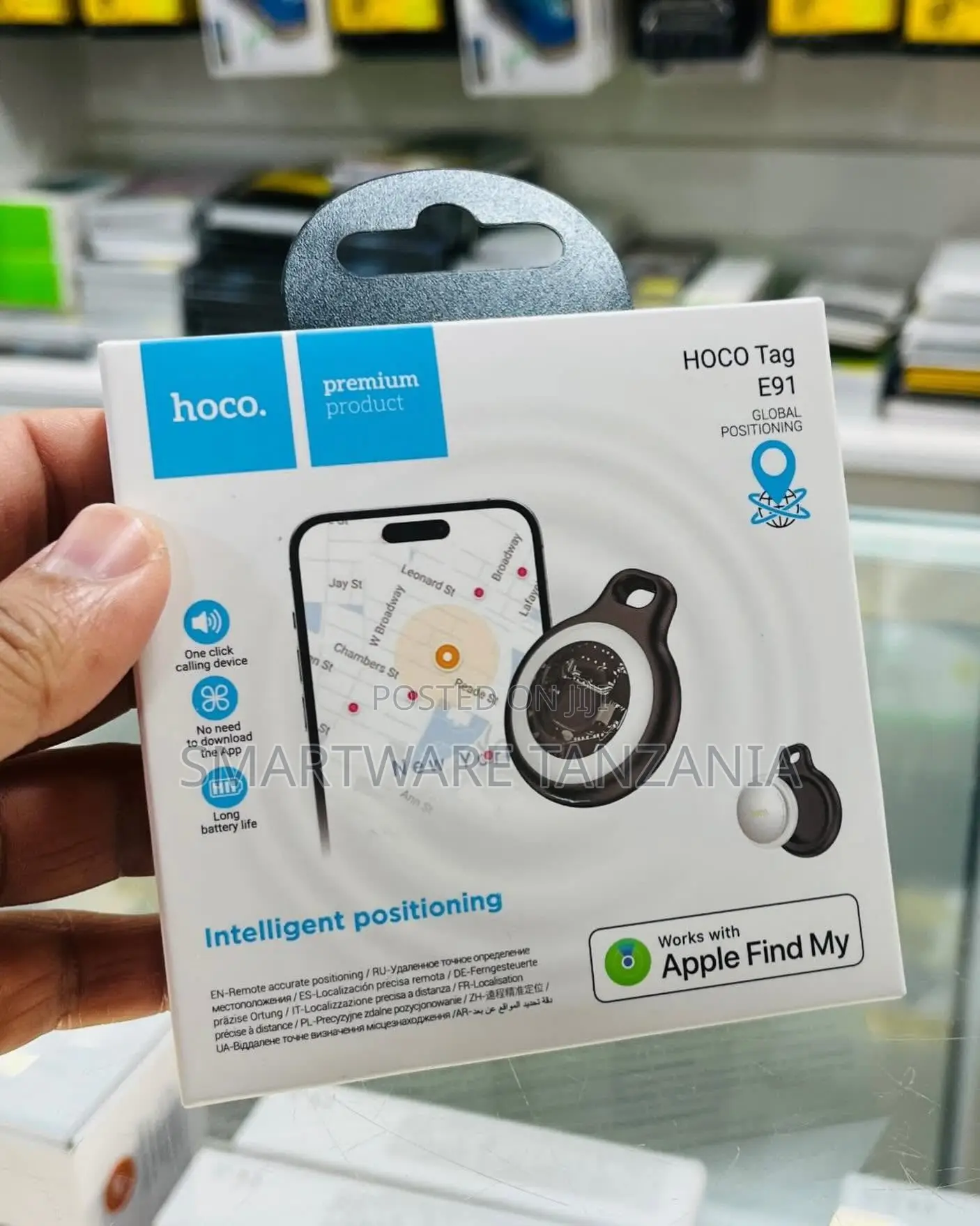 HOCO E91 Tag Bluetooth Tracker, Global Positioning and Long Battery