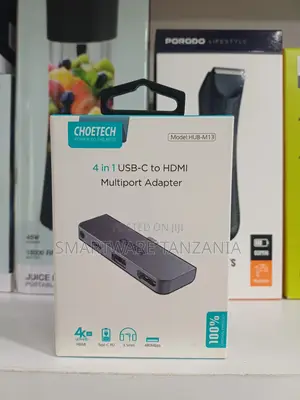 CHOETECH 4-in-1 USB-C to HDMI Multiport Adapter With 4K at 60Hz Output