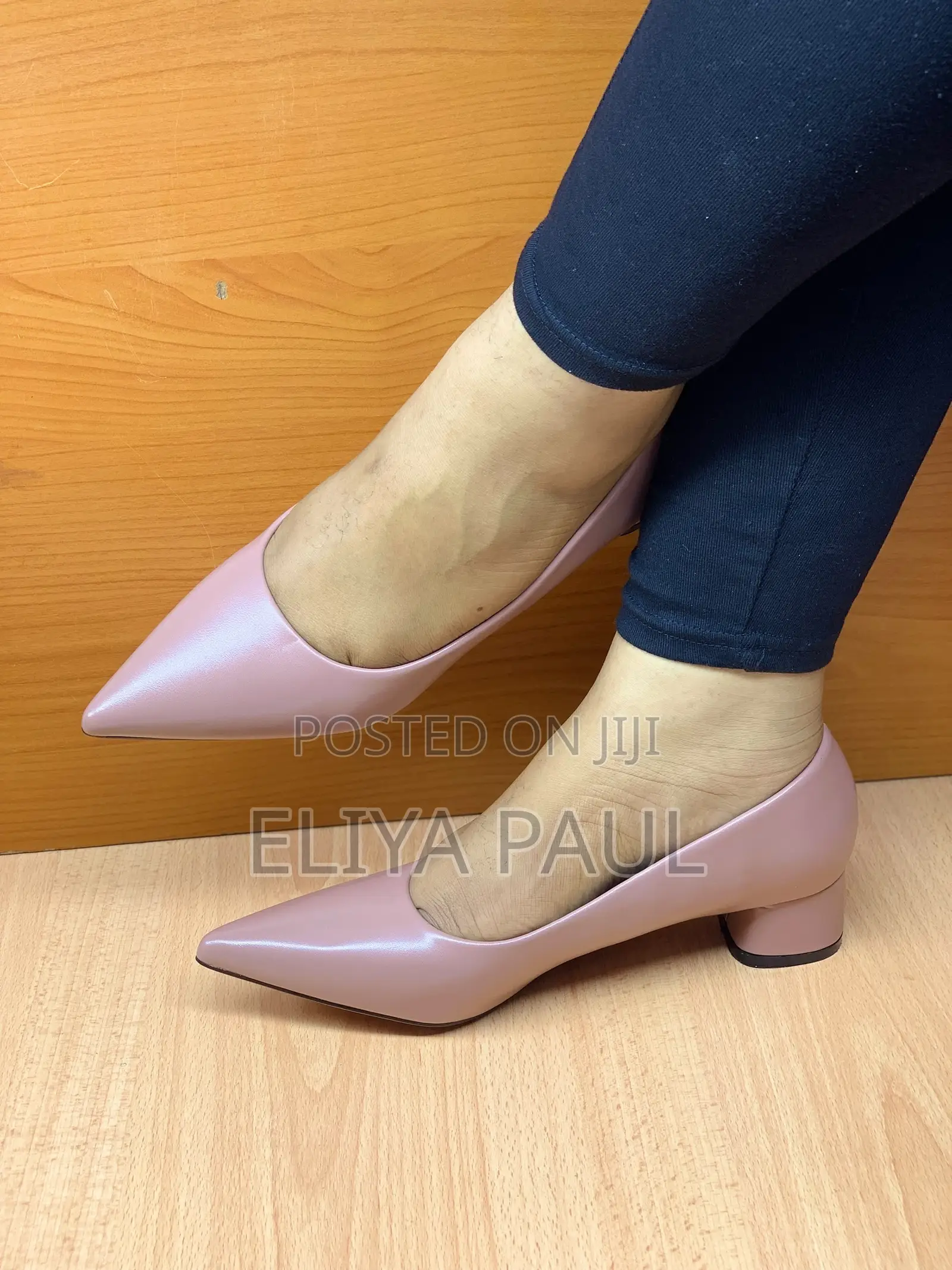 Viatu Vya Block Heel Red White Nude and Black