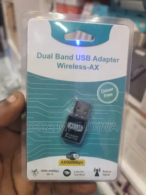 Dual Band USB Wi-Fi 6 + Bluetooth Adapter (AX900Mbps) - Driver Free