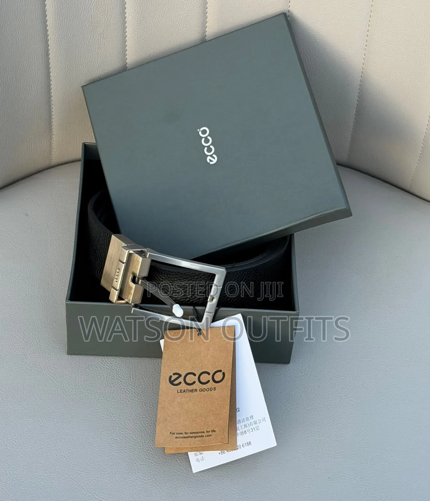 Ecco Design Different Sizes Men's Leather Belts Materials Best