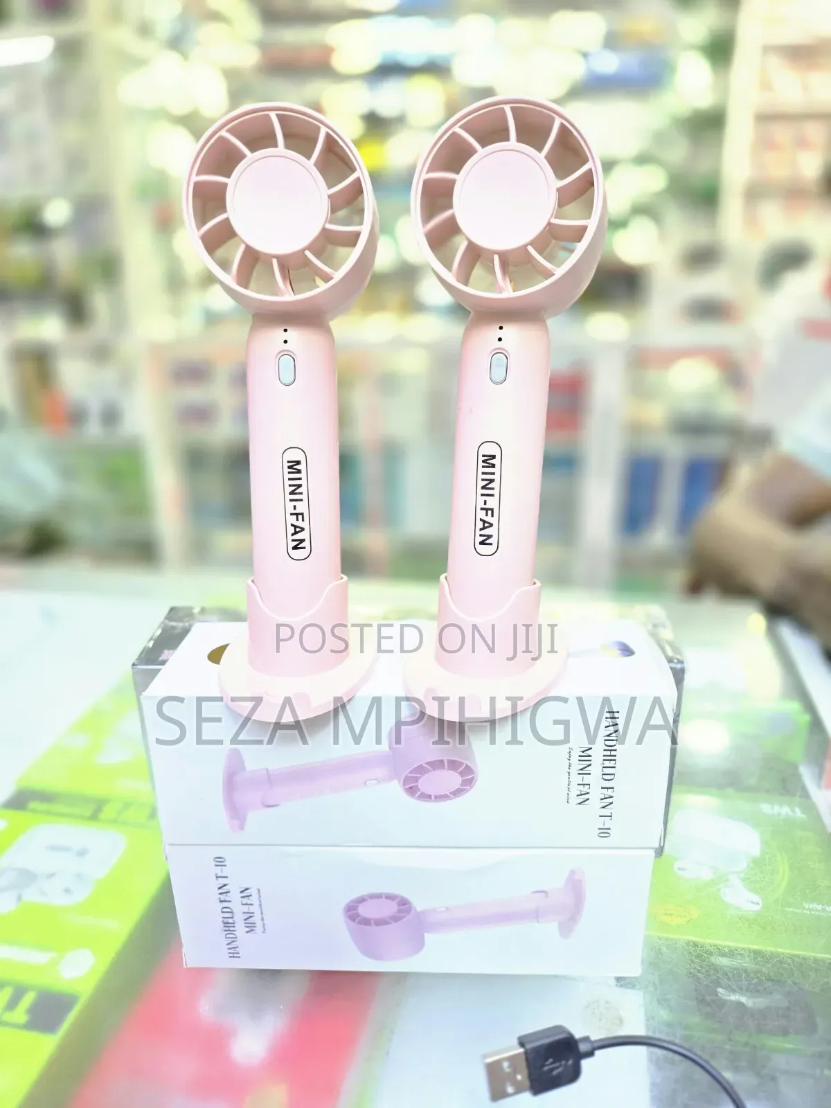 Portable Mini Fan T-10 (Feni Ya Mkononi Inayochajiwa)