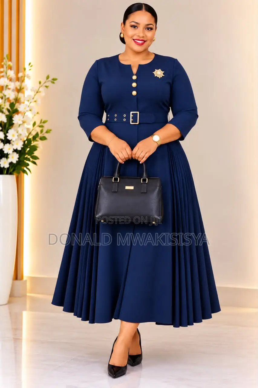 Turkey Office Dress - Belt Pleat Edition *