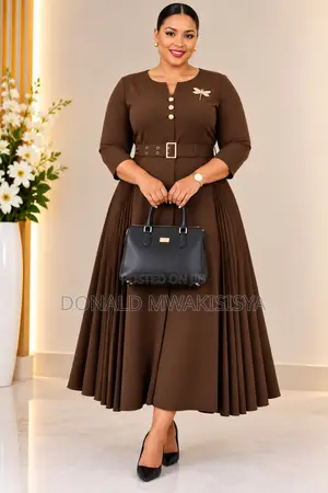Turkey Office Dress - Belt Pleat Edition *