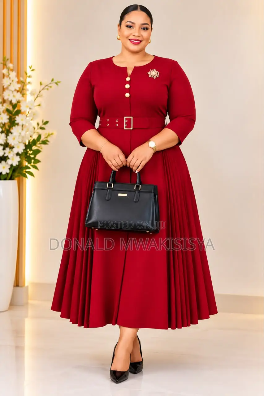 Turkey Office Dress - Belt Pleat Edition *