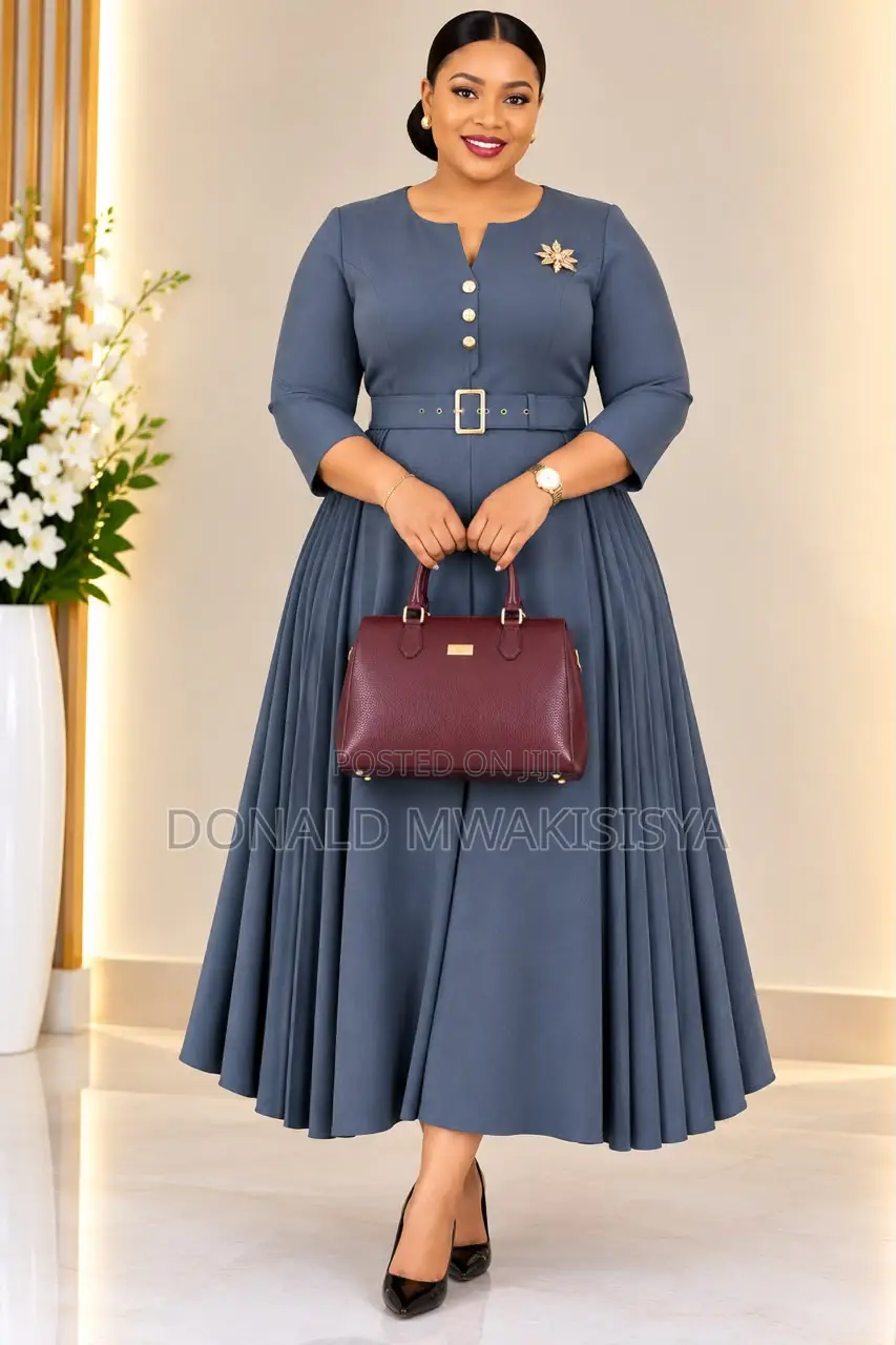 Turkey Office Dress - Belt Pleat Edition *