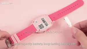Hoco Y100 Kids Smart Watch With 2G Connectivity, Pink, Touch Screen